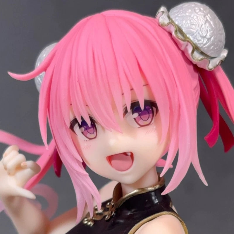 In Stock Taito Original Genuine To Love-Ru Darkness Desktop Cute Figure Nana Astar Deviluke Chinese Dress 13cm Model Toy Figures