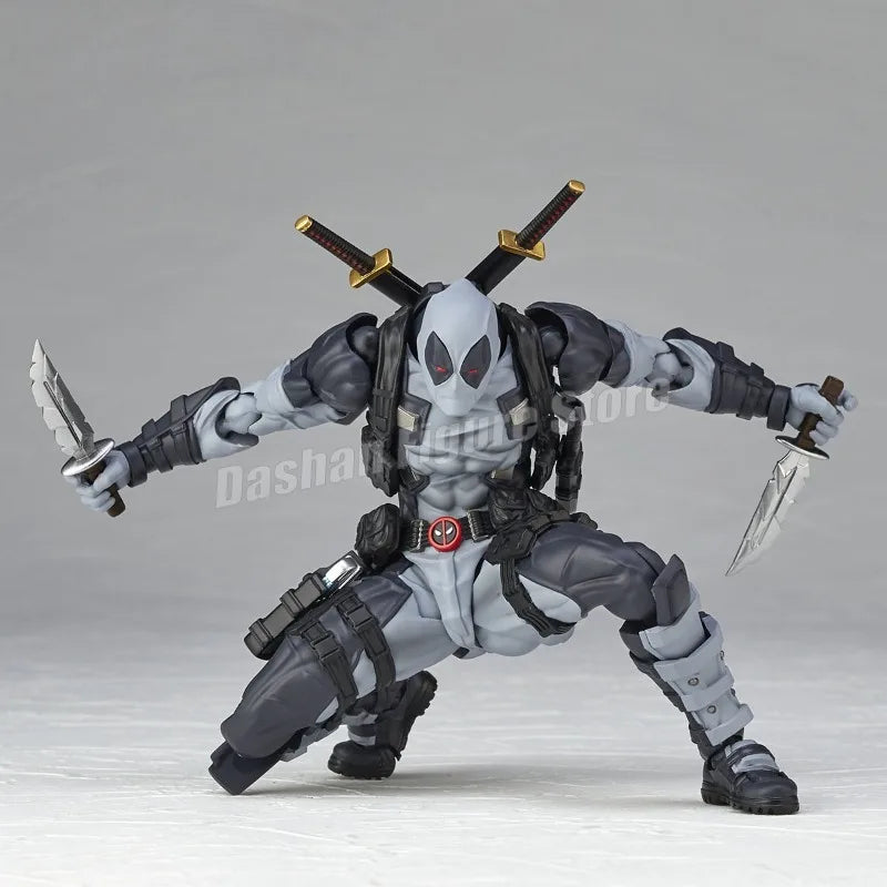 Erstaunliche Yamaguchi 025EX Deadpool 3 Actionfigur PVC-Kollektion 15 cm Revoltech Wade Winston Wilson Bewegliche Figuren Modellspielzeug