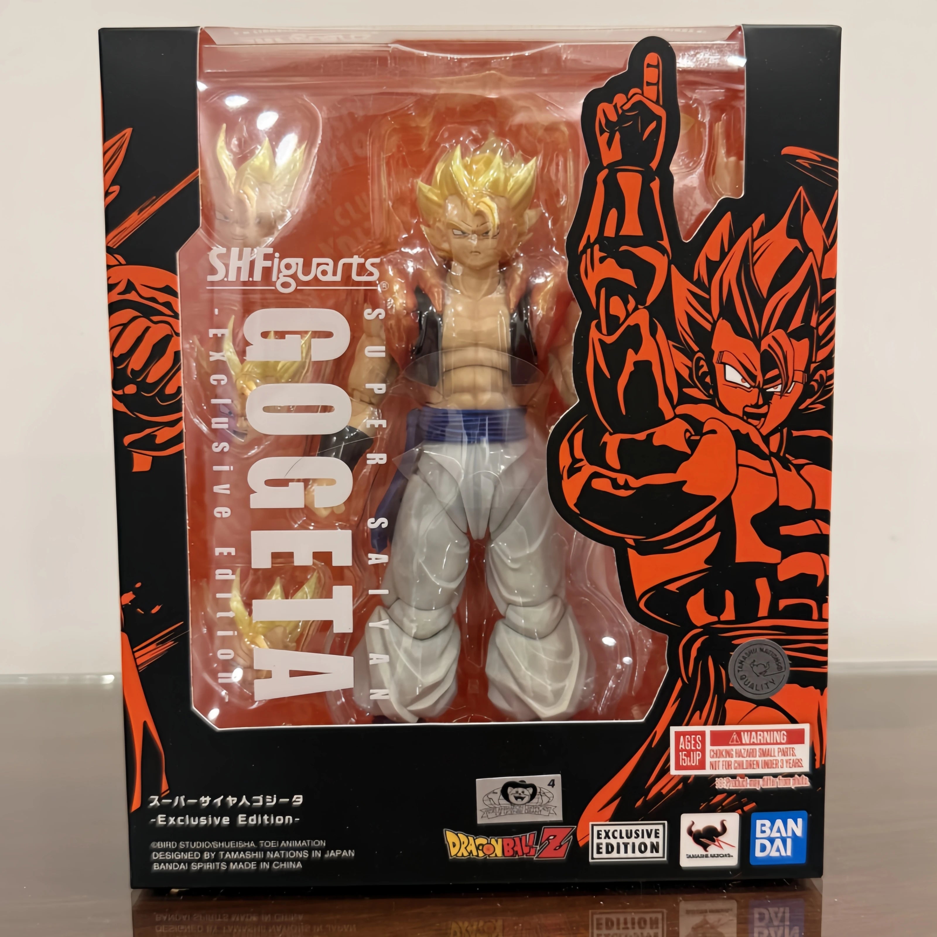 Bandai Nycc Exclusive Dragon Ball S.H.Figuarts Gogeta Super Saiyan (Yellow Hair) - In Stock
