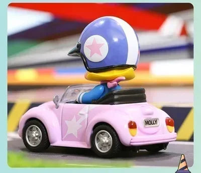 POP MART Molly Car Car Series Mystery Action Figure Anime PVC 100% Original Collectible Desktop Ornament Doll Toy