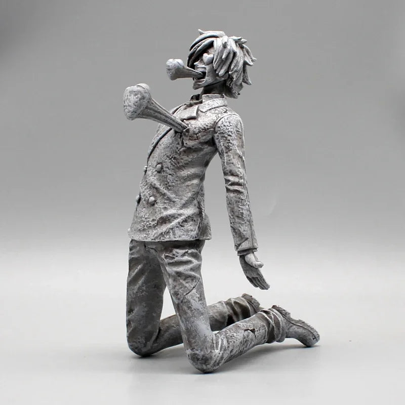 25cm Boa Hancock One Piece Anime Figure Cheongsam Petrifaction Sanji Interchangeable Head Statue Model Decoration Kids Toys Gift