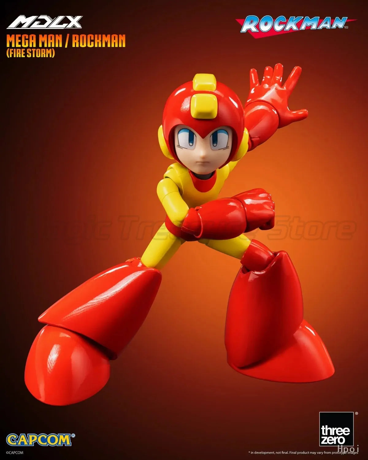 【MT】threezero 3Z0874 MDLX Megaman (FIRE STORM) Action Figure Model Toy Gifts