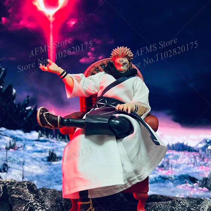 Колекционерска фигура в мащаб 1/12 Fushiguro Toji T Shirt Pants Ryomen Sukuna Itadori Yuji Aoi Todo Satoru Gojo Clothes Fit 6" Body