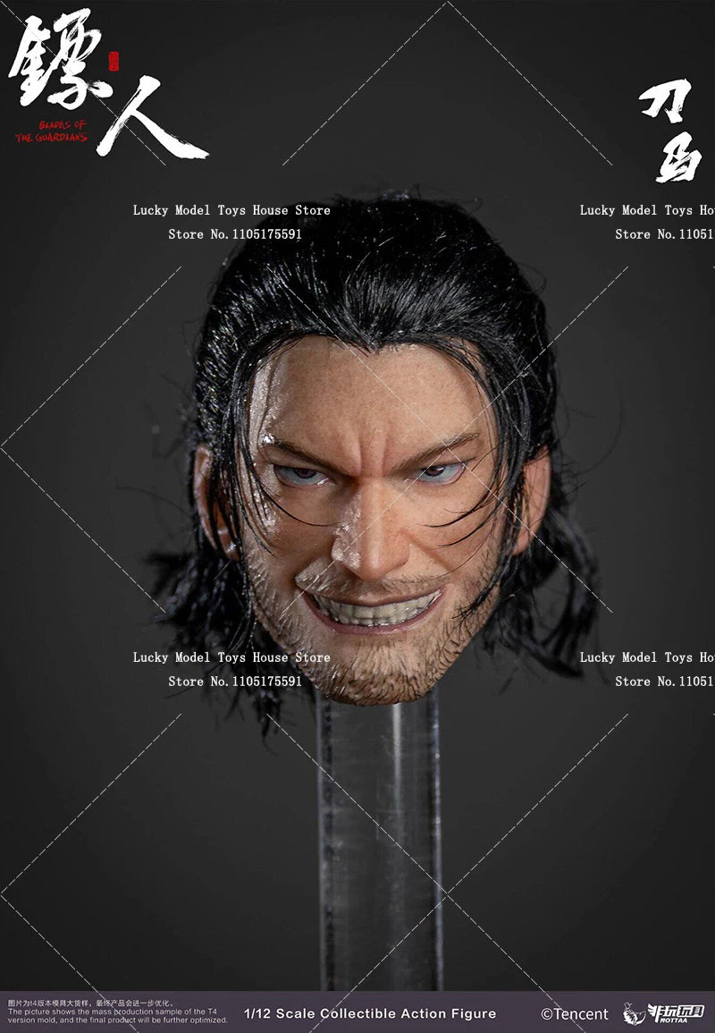 NOTTAA Rooted Hair Version 1/12 Coth Movable Body Action Figure Guardians of the Blade Mysterious Sword Master 6" Soldier Model