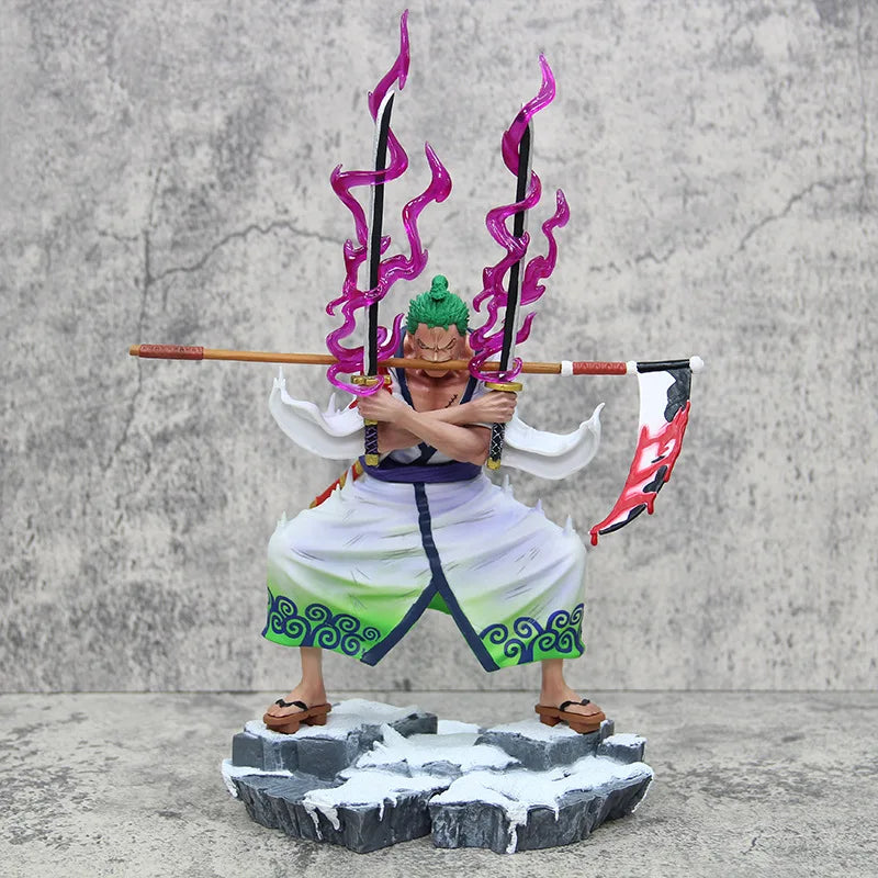 New 33cm One Piece Roronoa Zoro Anime Gk Action Figures Pvc Collection Cartoon Model Doll Figurine Statue Gift Decoration Toy