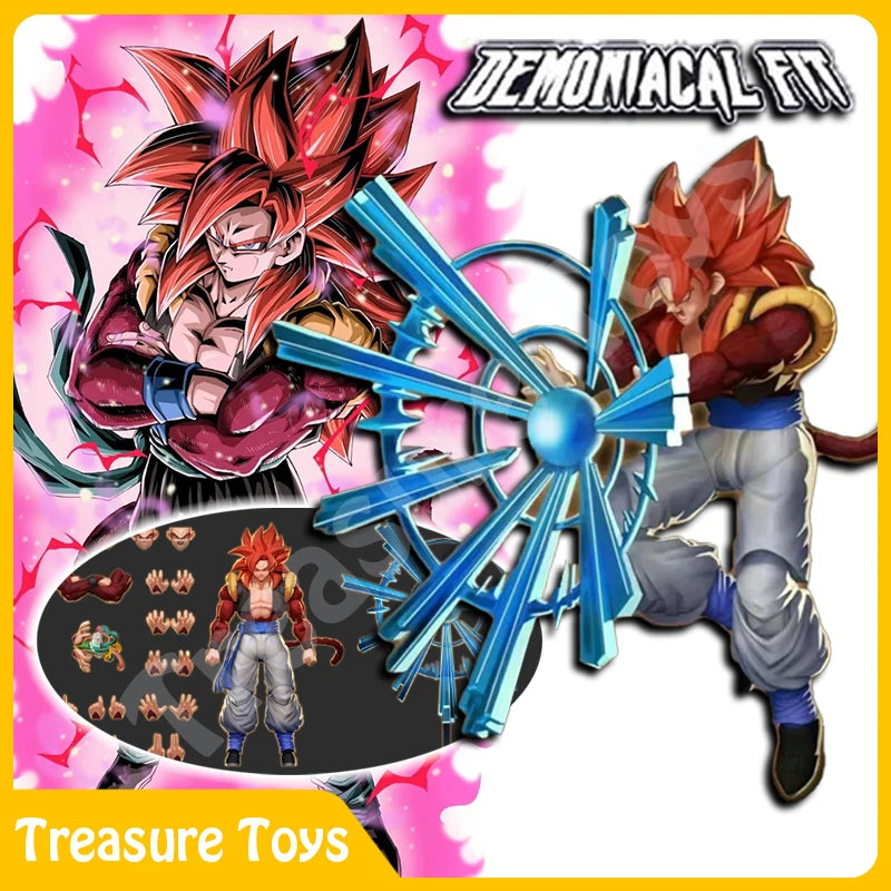 Dämonische Passform Gogeta Figur Dragon Ball GT Super Saiyan 4 Gogeta 3.0 Anime Actionfiguren Figur Modell Spielzeug Geschenke
