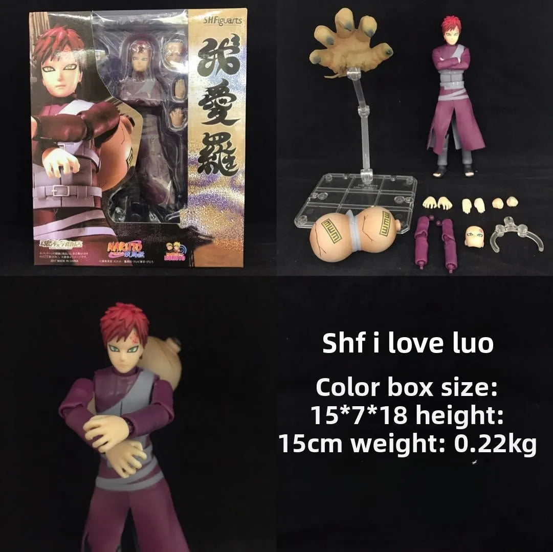 SHF Naruto Movable Naruto Sasuke Kakashi Uchiha Itachi Handmade Model Toy Doll naruto figure joytoy 1 18