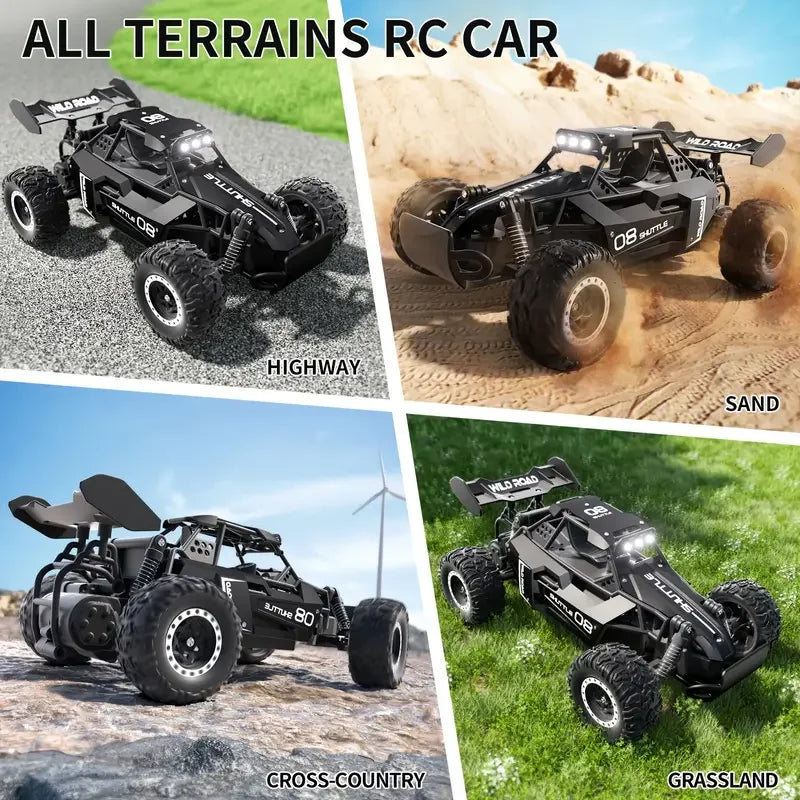 RC-Geländewagen im Maßstab 1:16, schnelles RC-Geländewagen, 20 km/h, Hochgeschwindigkeits-Elektrofahrzeug mit 2WD und 2,4-G-Fernbedienung, Monstertruck