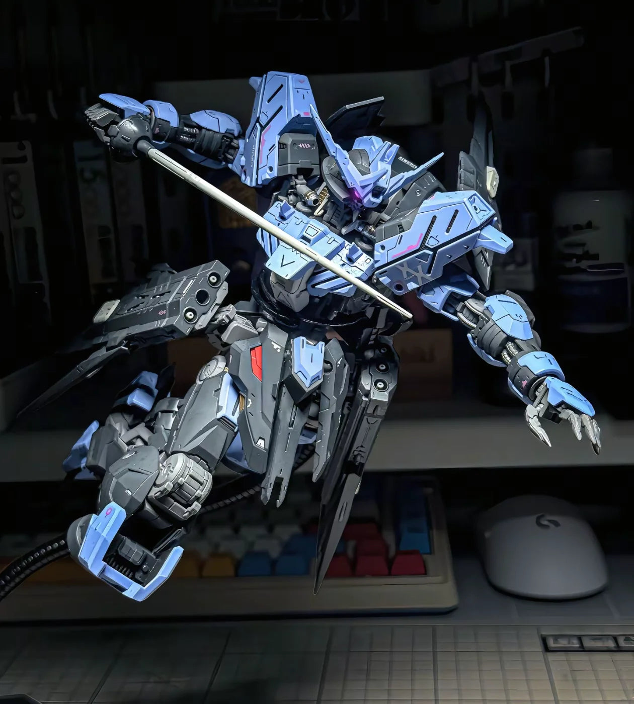 ZHONG GUO Model Vidar MG 1/100 ASW-G-XX Assembly Model Kits Action Figure Plastic Models Collectible Toy Gift
