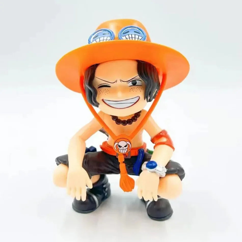 New One Piece Luffy Solon Sanji Ace Yamato Q-version cartoon anime game character figurine children's birthday collection toys
