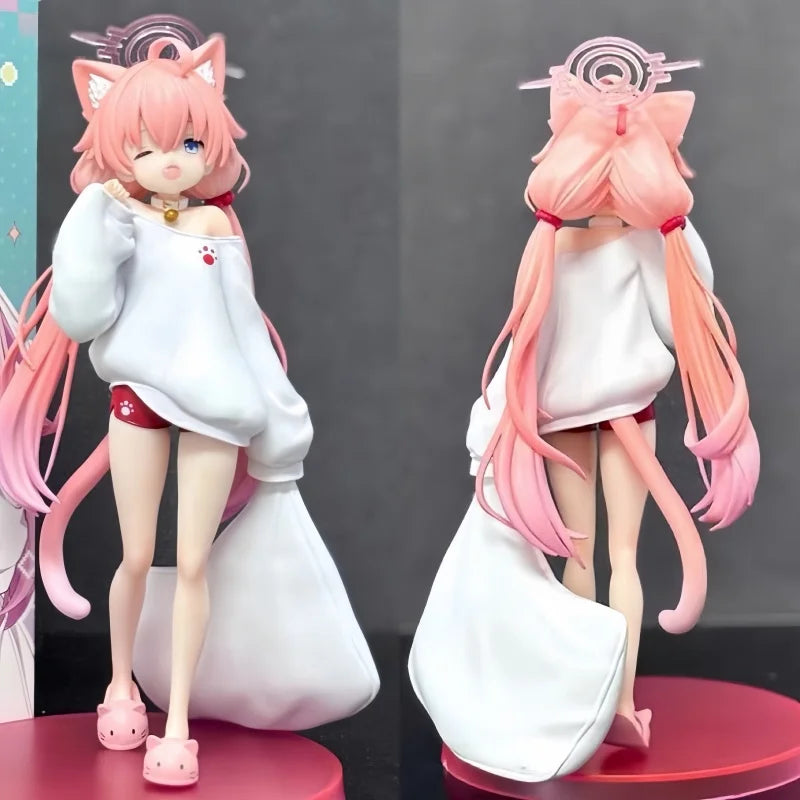 High Quality Blue Archive Sunaookami Shiroko Pajamas Replica Anime Figures Game Models Statue Girl Models Collectible Ornaments