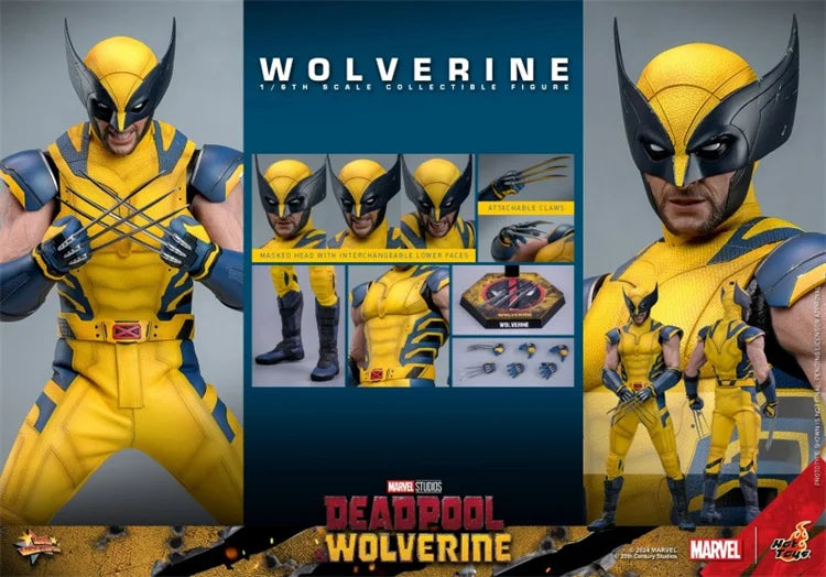 In Stock Hot Toys MMS753/754 1/6 Scale Male Deadpool and Wolverine Normal/Luxury Edition Full Set 12in Action Figure Model