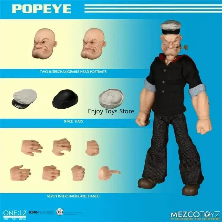 Spot Mezco Popeye One:12 Poseable Figure
