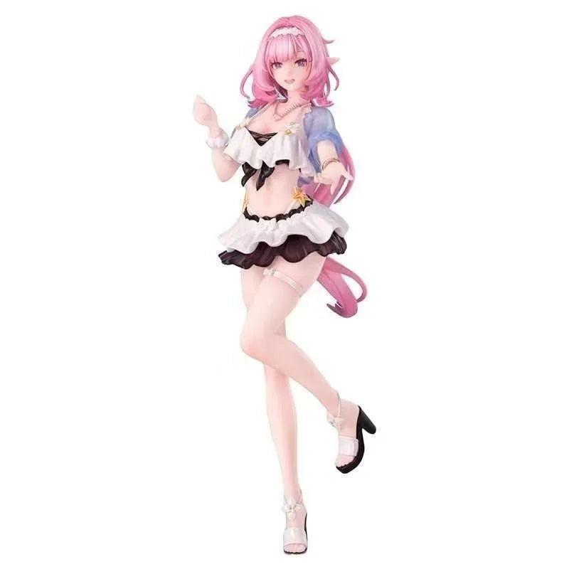 23cm Game Honkai Impact 3 Elysia Cute Swimsuit Beach Model Desktop Ornaments Toy Collection Gift