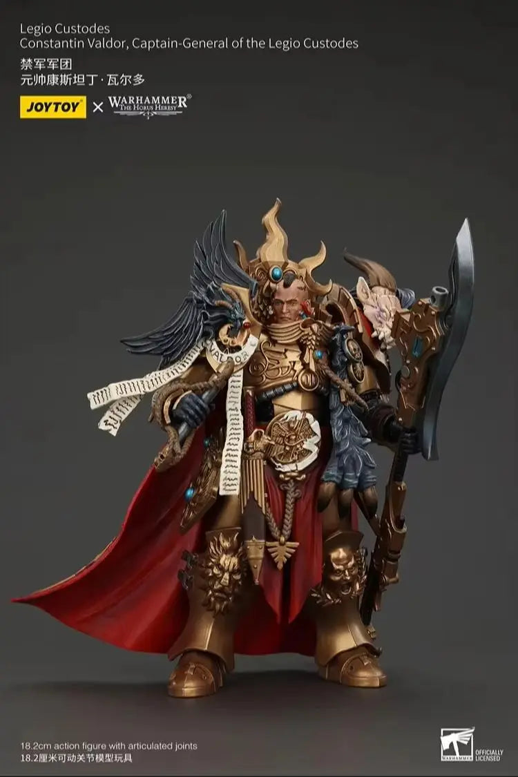 JOYTOY Warhammer "The Horus Heresy" Legio Custodes Константин Валдор, капитан-генерал на Legio Custodes Екшън фигурки Кукла