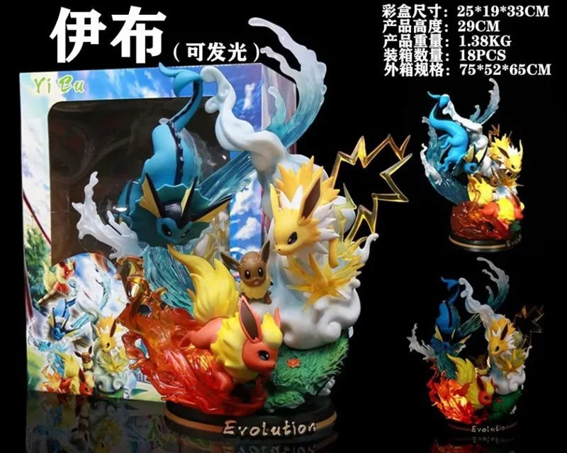 Animation Bao Ke Meng GK animation Pikachu luminous doll hand-made model Super Dream Gengar fire-breathing dragon ornaments