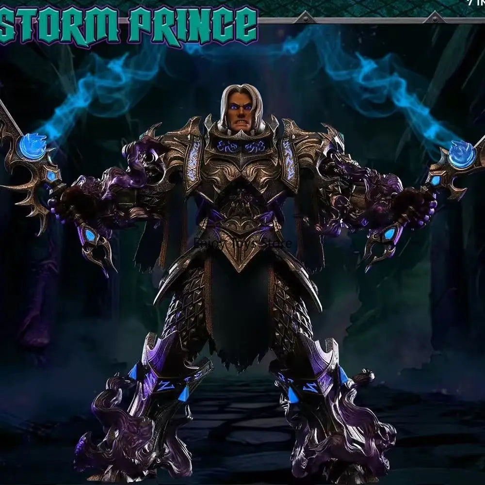 In Stock: World of Warcraft - Prince Anduin of Stormwind (Corrupted Version) with Movable Eyes, GB002 Poseable Figure Model