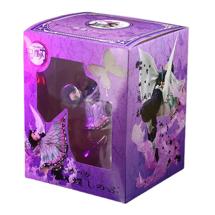 Anime Demon Slayer Kawaii Cute Kochou Shinobu Cartoon Action Figures Model Collectible Ornament Toy Accessories Holiday Gift