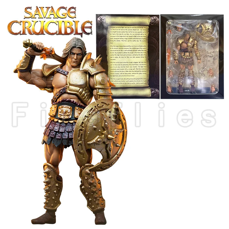 1/12 7inches Harbinger Studios Savage Crucible Action Figure Wave 2 Jaeger Nashom Krieger Whoman Barbarian Anime Model Gift
