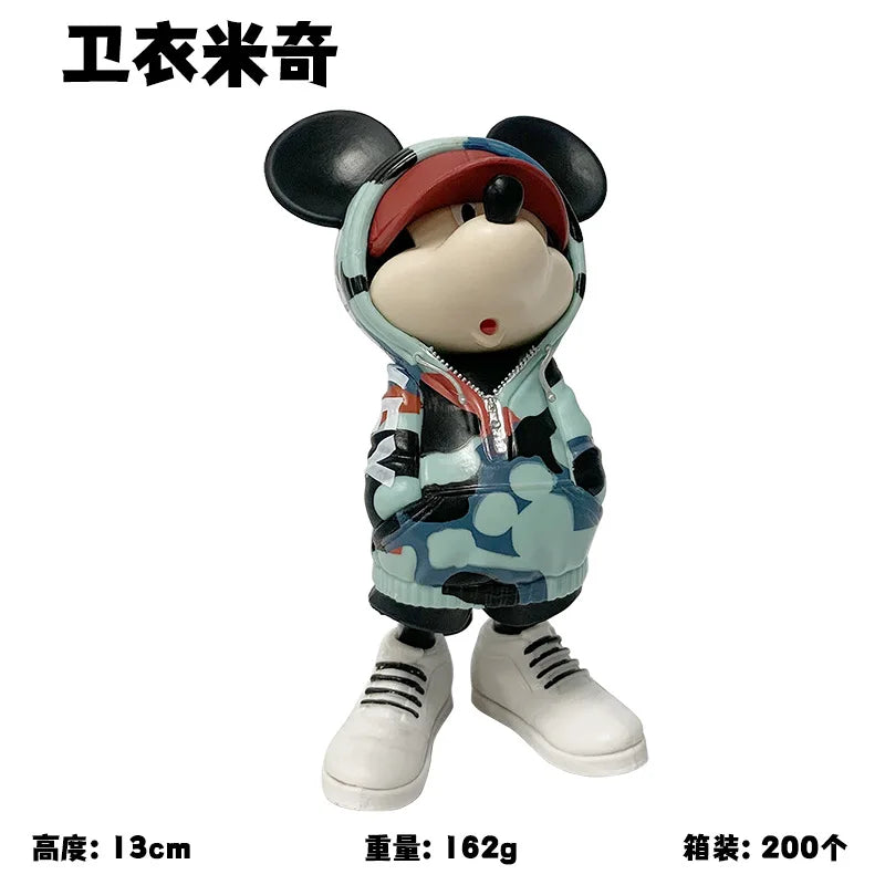 New 15cm Disney Mickey Minnie Mouse Action Figure Magic Storm Trendy Collection Pvc Model Statue Toy Collectible Decor Doll Gift