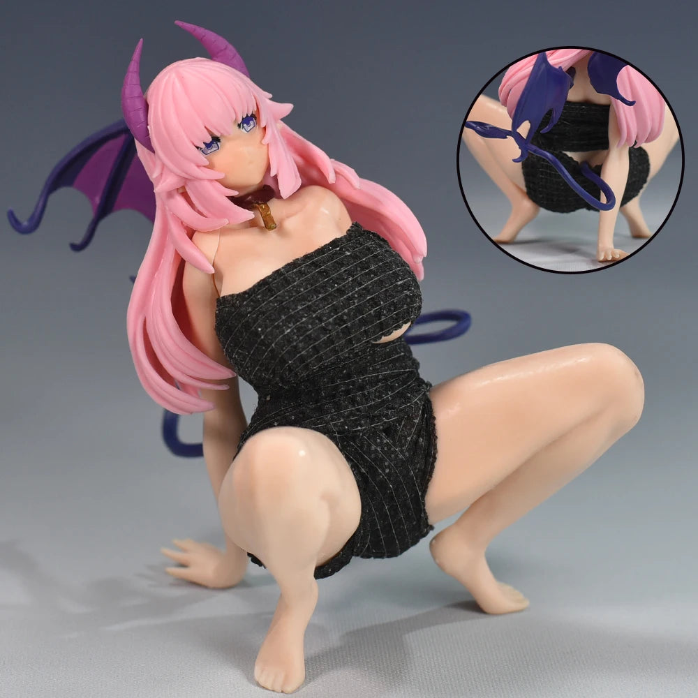 14cm Japanese Anime Figure Succubus Gakuen Nem Figure Lilim Sexy Girl PVC Action Figure Collectible Model Toys Gift