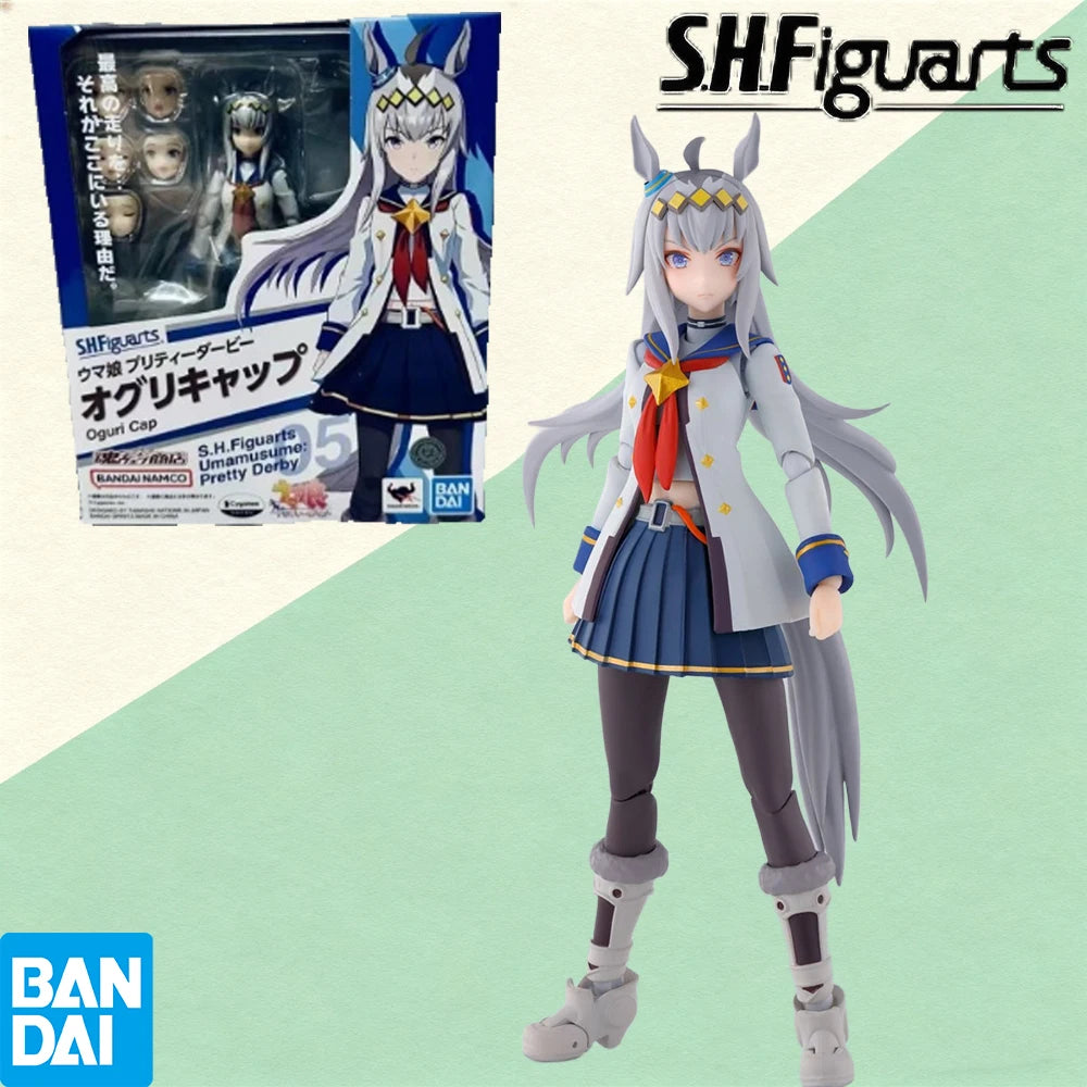 100% Authentic In Stock Bandai S.H.Figuarts Uma Musume: Pretty Derby Representative Chimei & Tokai Teio Collectible Model toy