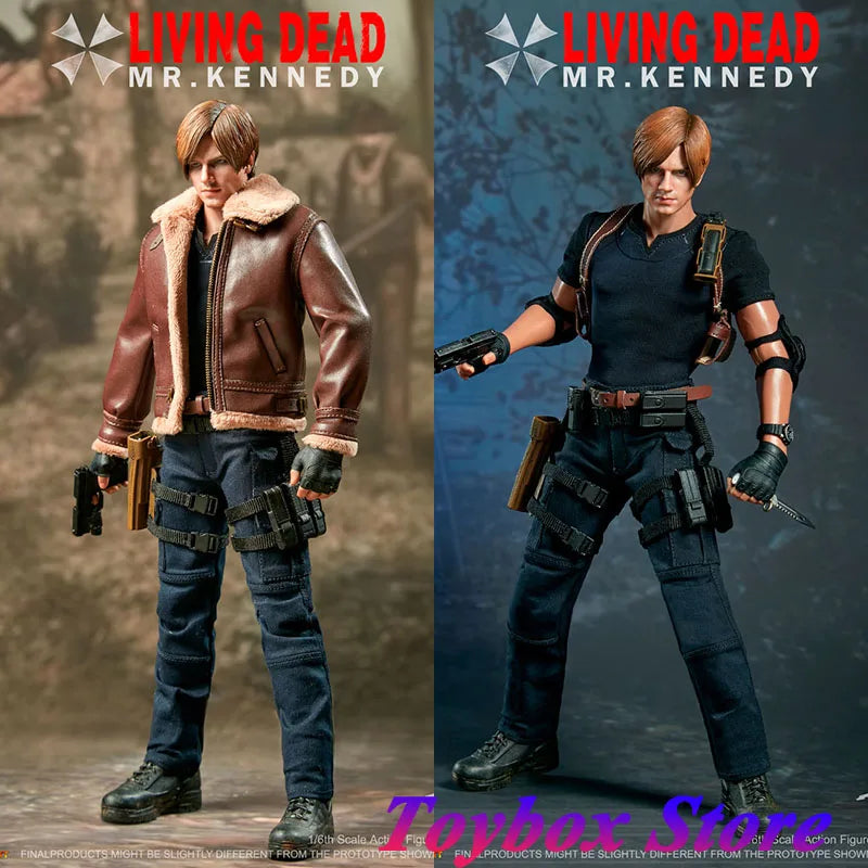Auf Lager: Hot Heart 1/6 FD014 Mr. Kennedy Actionfigur, mutiger Killer Leon, zarte 30 cm große Figur, komplettes Set, Sammlerstück, Geschenk, Spielzeug