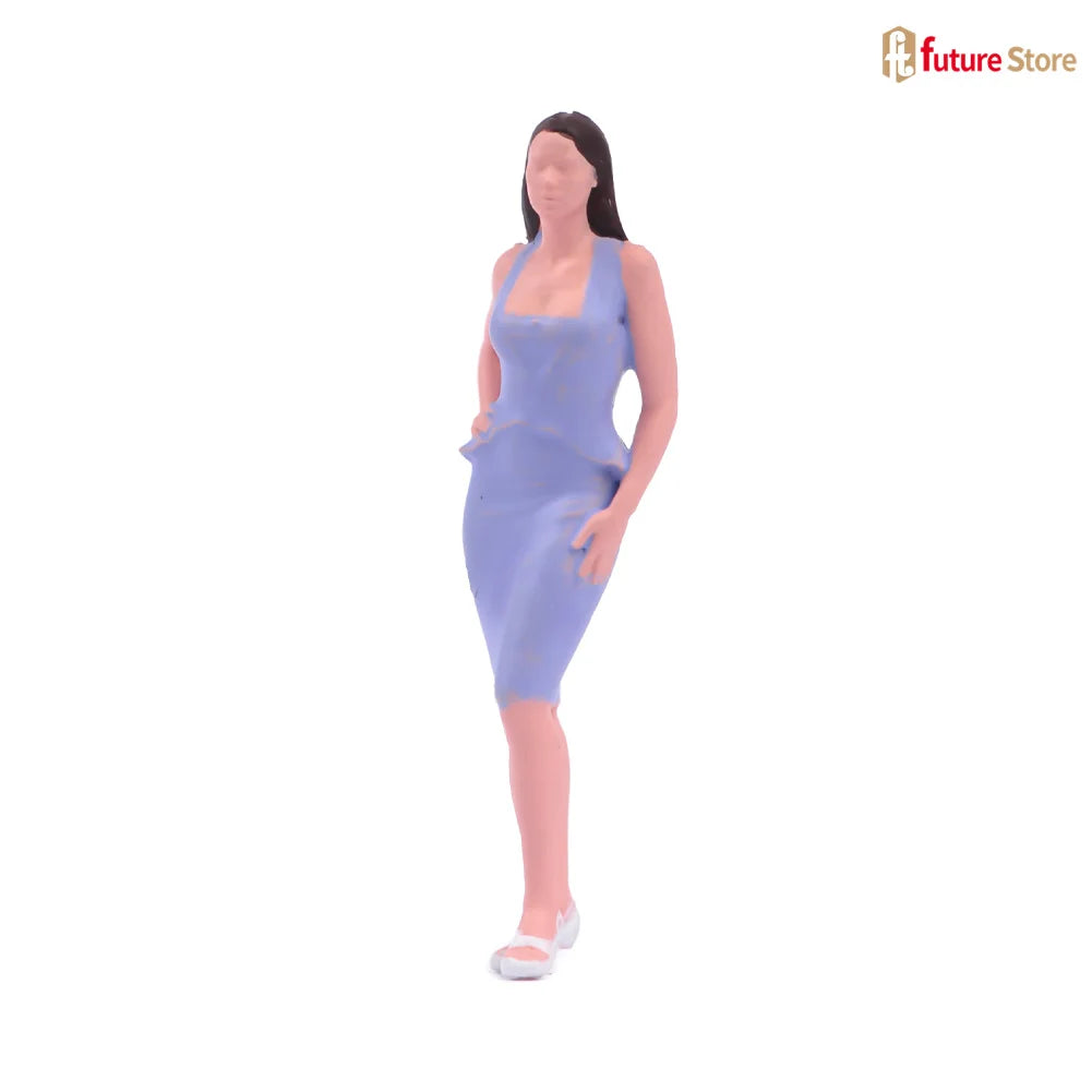 Miniature Figure 1/87 1/64 1/43 1/24 1/18 Summer Attire Women Beauty Female Dolls Clean The Car Scene Props Display Decor Crafts