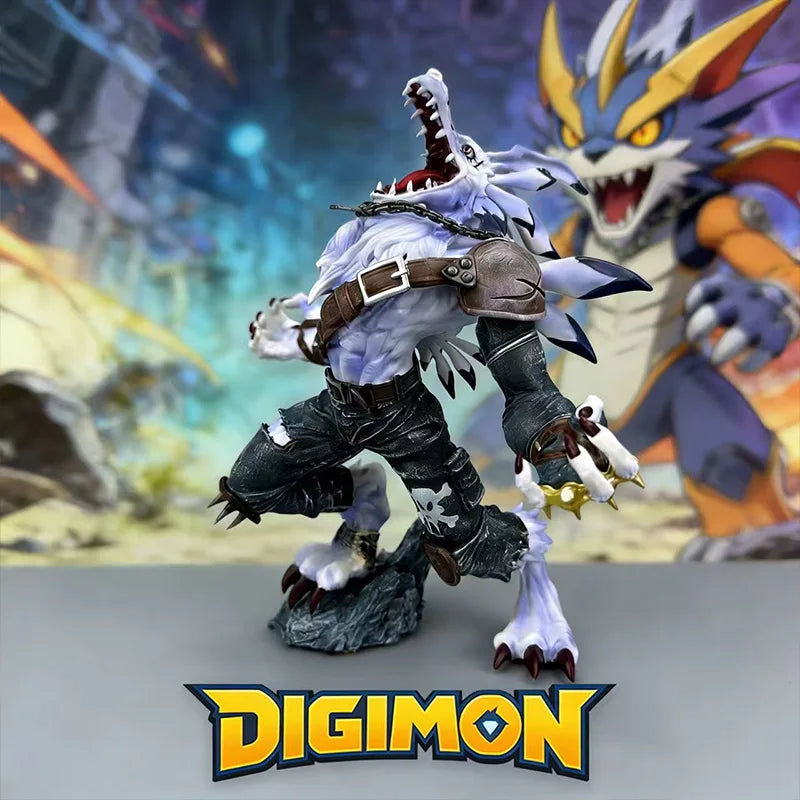 20cm/7.87in Anime Digimon Adventure Figure Garurumon Action Figures Pvc Pvc Statue Collectible Model Toys Gifts