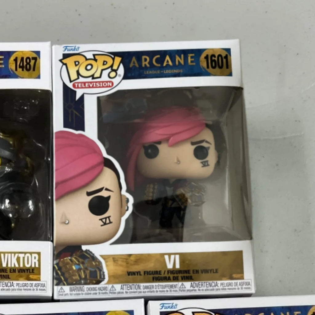 Arcane League of Legends Anime Figure Silco Jinx Vi Ekko Heimerdinger with Poro Funko Pop Vinyl Figures Limited Edition Toy Gift
