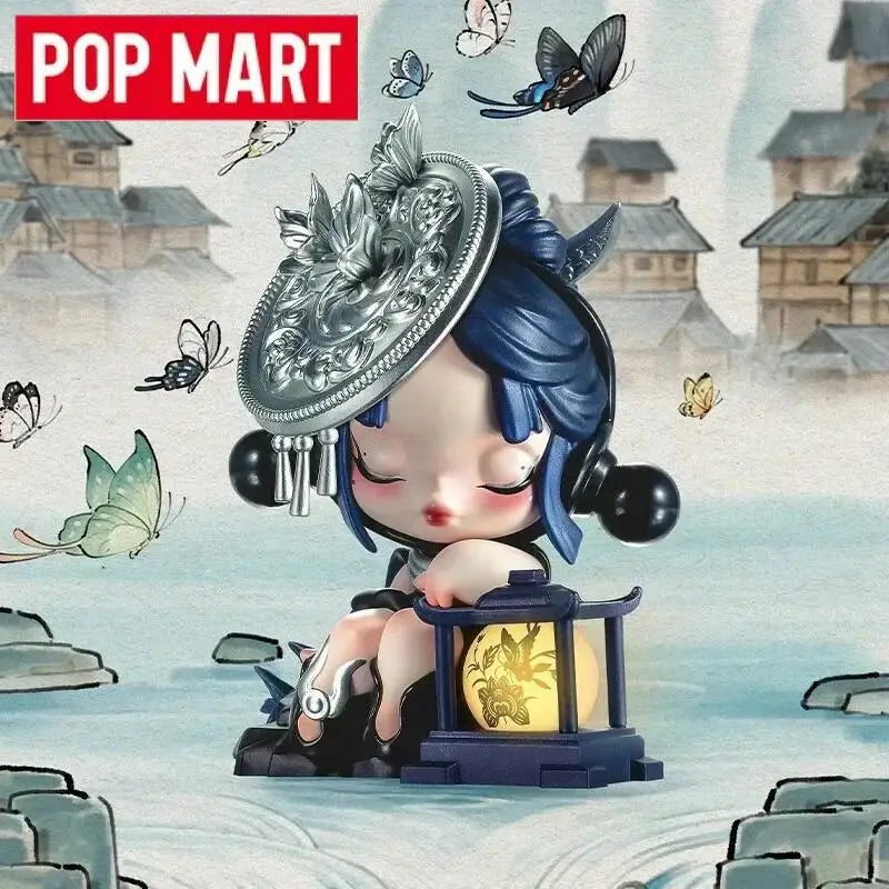 POP MART Matchless Pop Mart 14Th Anniversary Series Blind Box Toys Kawaii Anime Action Figure Surprise Mystery Box Dolls Girls