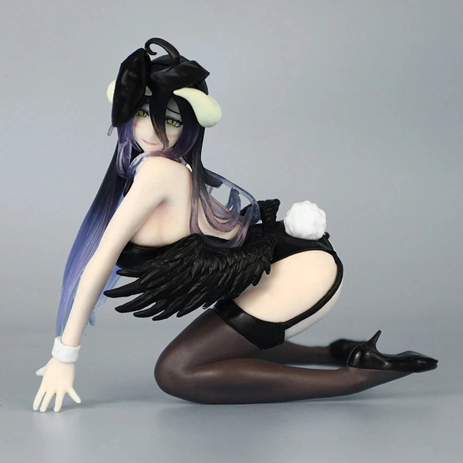 12cm Hentai Figure OVERLORD Anime Figure Bunny Girl Swimsuit Albedo Noodle Stopper Figurine Action Figure Collection Model Toys