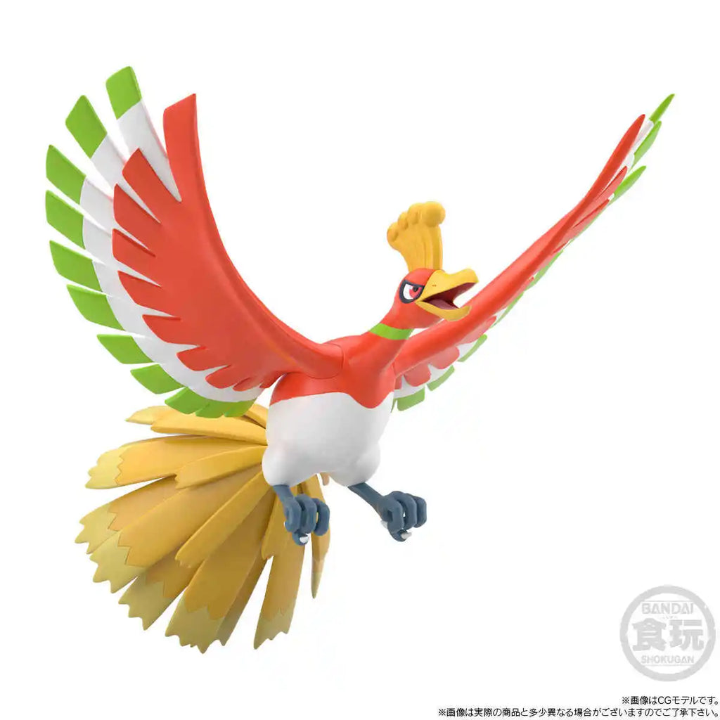 Bandai Scale World Johto Region Anime Figure Model - Ho-Oh & Lugia 1/12 Collectible Toys 24cm Action Figures For Christmas Gifts