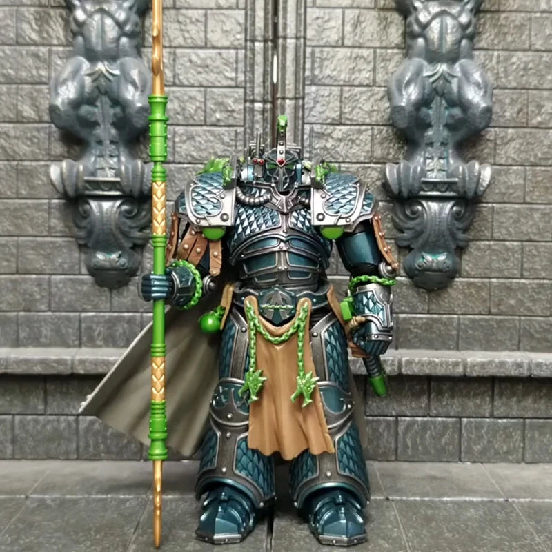 JOYTOY Warhammer 40K Alpha Legion Alpharius Alpharius 1/18 Action Figure Primarch Of The XXth Legion Anime Figures Toys Model