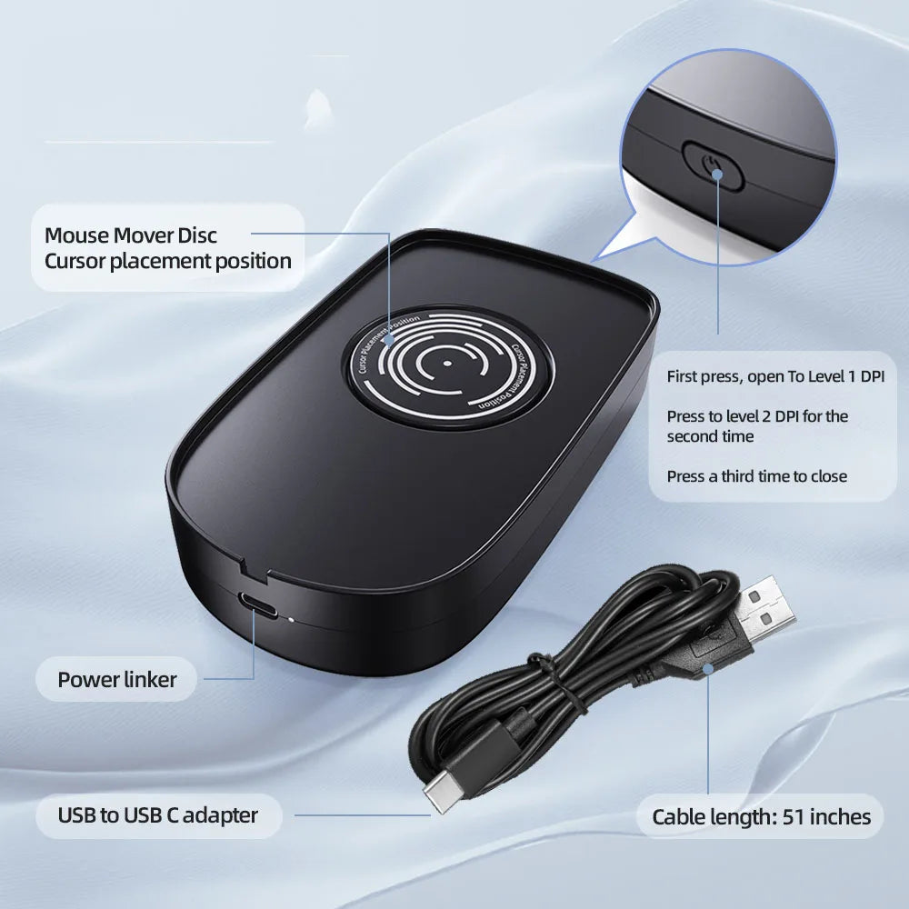 Mouse Jiggler Virtual Mouse Anti-sleep Automatic Movement To Prevent Computer Lock Screen Mouse Electronic Artifact Mouse Mover