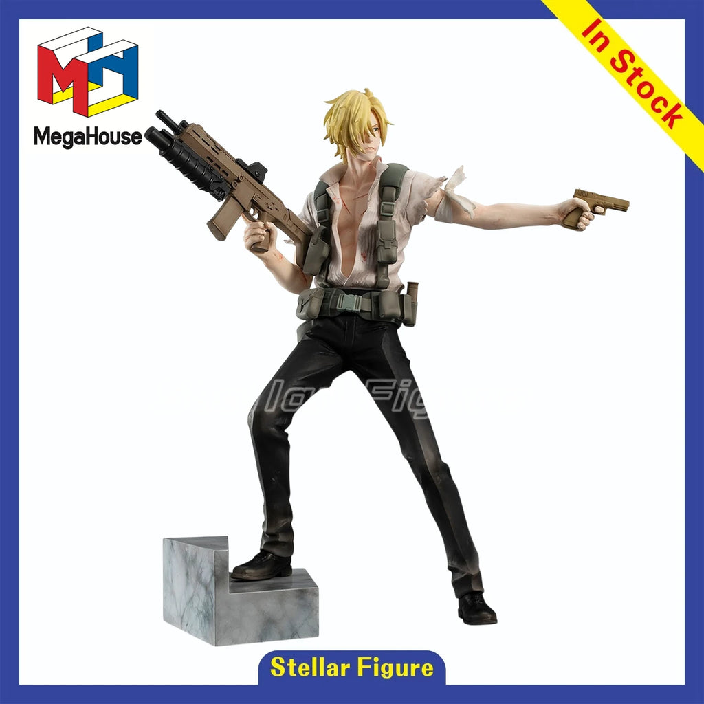 【SF】In Stock MegaHouse GEM Series BANANA FISH Ash Lynx Aslan Jade Callenreese Figures Model Collection Gift
