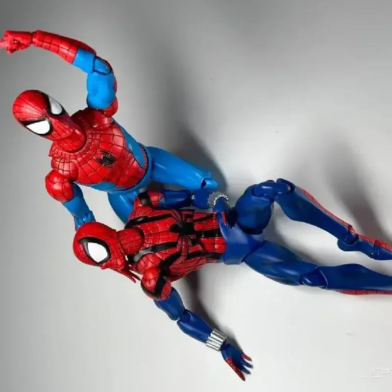 CT Mafex 185and143 Spiderman Action Figures Toys High Quality Spider Man Movable Statues Model Doll Collectible Ornaments Gifts