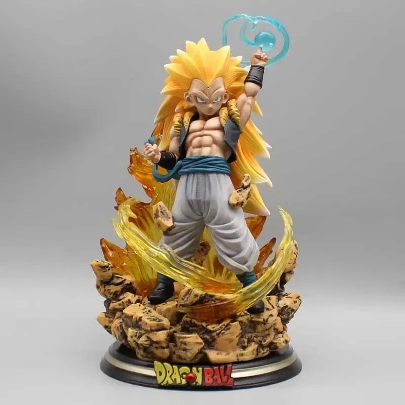 Dragon Ball Z Gotenks Figuren Sjj3 Gotenks Anime Figuren Super Saiyajin Gk Statue Figur 22cm Pvc Modell Puppe Sammlerstück Spielzeug Gif