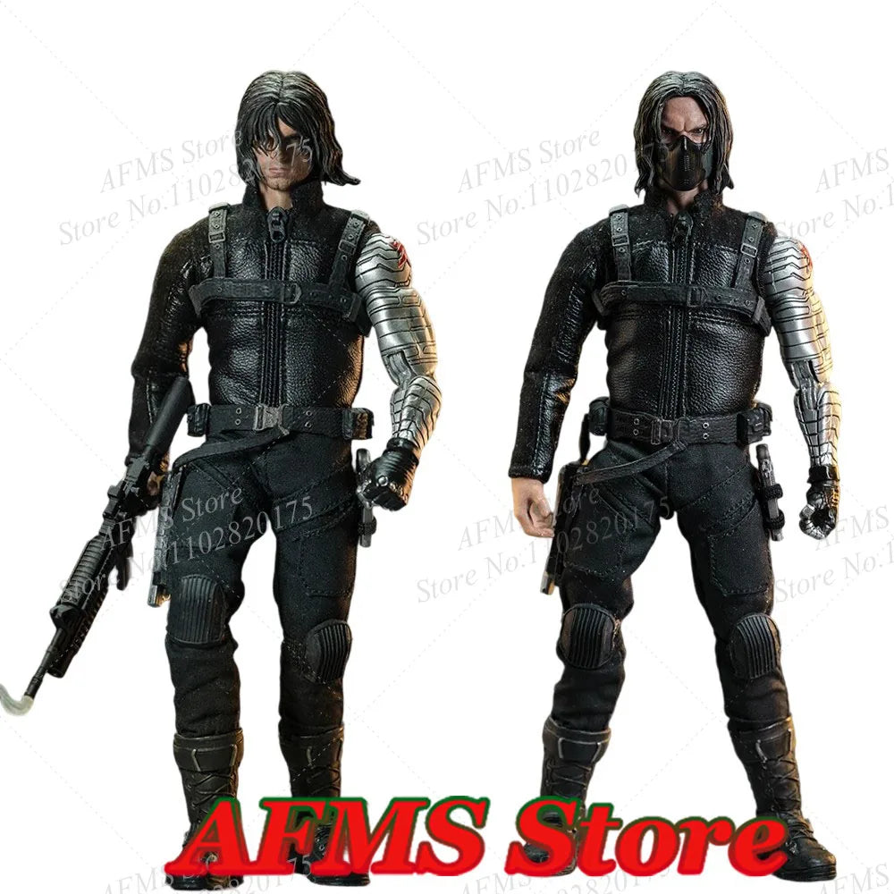 Nota Studio 1/12 Scale Collectible Figure Winter Soldier Bucky Barnes Masked Killer 6" Leather Deluxe Men Soldier Action Figure