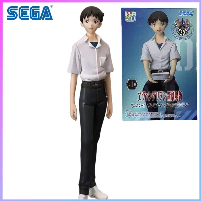 SEGA In Stock Evangelion Shin Gekijouban Ikari Shinji Premium Chokonose Figure in stock Model kit originaI garage kit Kawaii