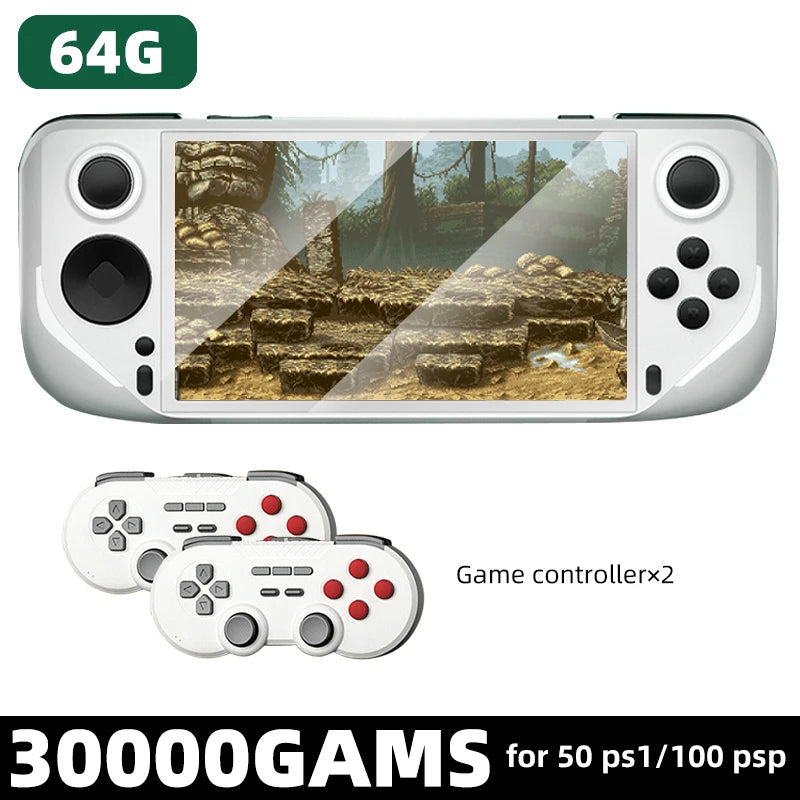 VILCORN E6 Handheld Game Console 5 Inch IPS Screen Portable Game Player Up for 40000 Retro Game for PSP PS1 N64 Pocket Console
