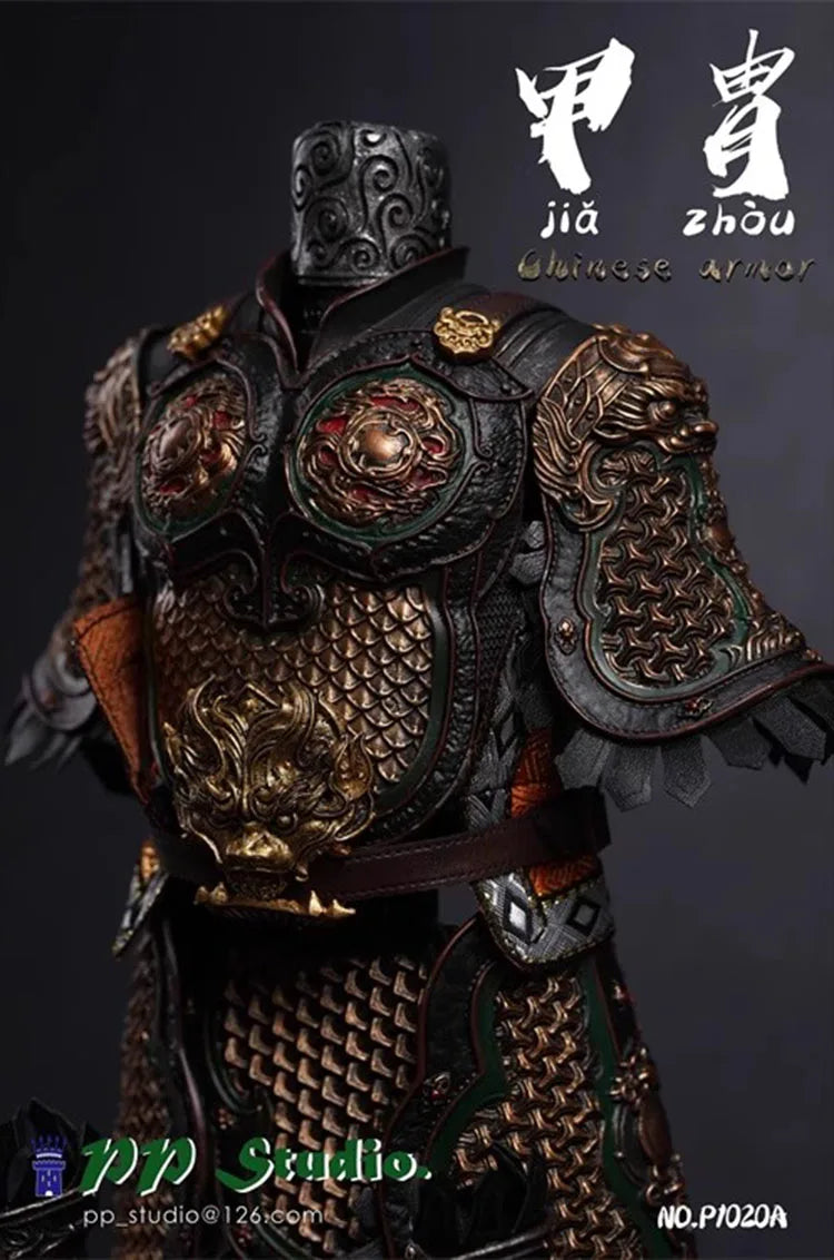 PP Studio P1020 1/6 Soldier Ancient Chinese Alloy Armor Set Model Toy Accessories Fit 12'' Action Figure Doll In Stock