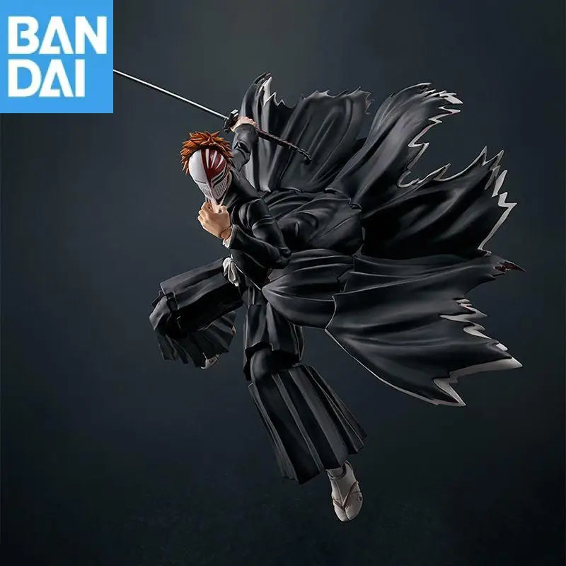 Original BANDAI S.H.Figuarts BLEACH Kurosaki Ichigo GETSUGATENSHO PVC Action Figure Model Genuine Collector Figurine Toy Gift