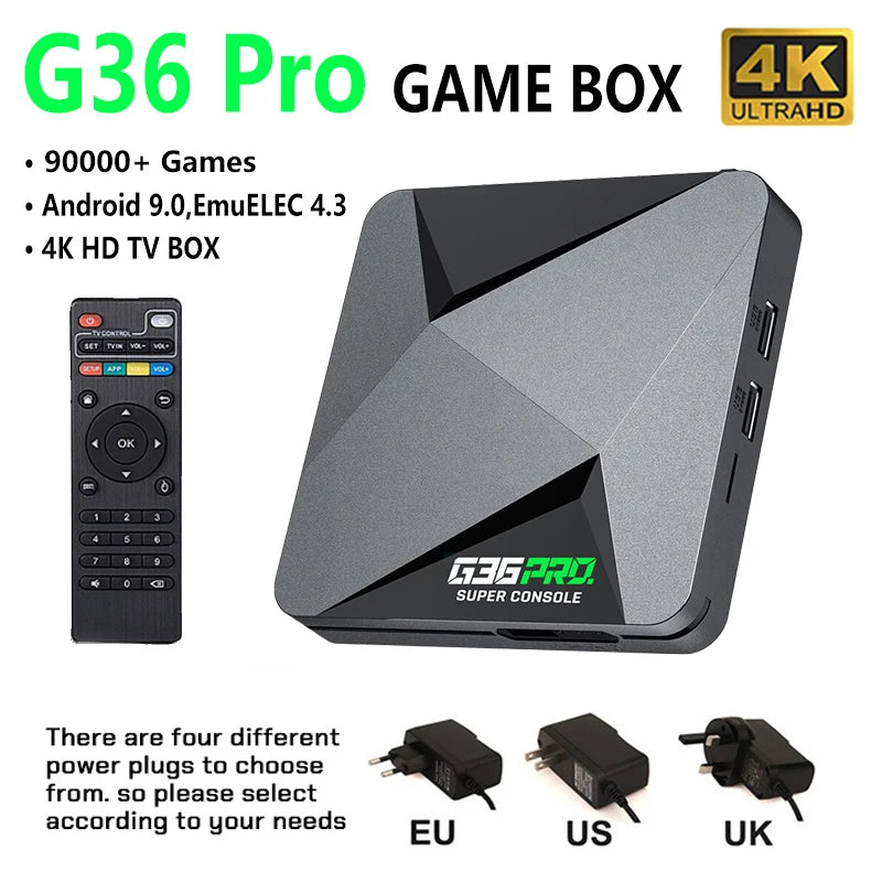 Super Console G36 Pro 128G 256G Retro Video Game Console with 90000+ Games for MAME/PS1/PSP/DC Retro Kid Gift Game Console 4K HD