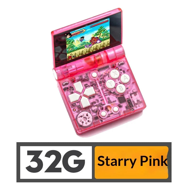 Funkeys Handheld Game Console Mini Retro Flip Folding Open Source Handheld 1.54" Ips Pocket Single Player Portable Game Console