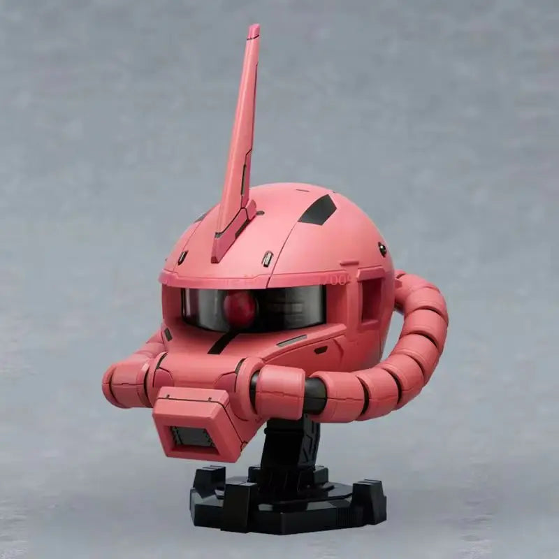 Bandai Namco Official Char's Zaku Head Sculpture Gundam Series Mecha Anime Model Collectible Figure Statue BN Head Collection