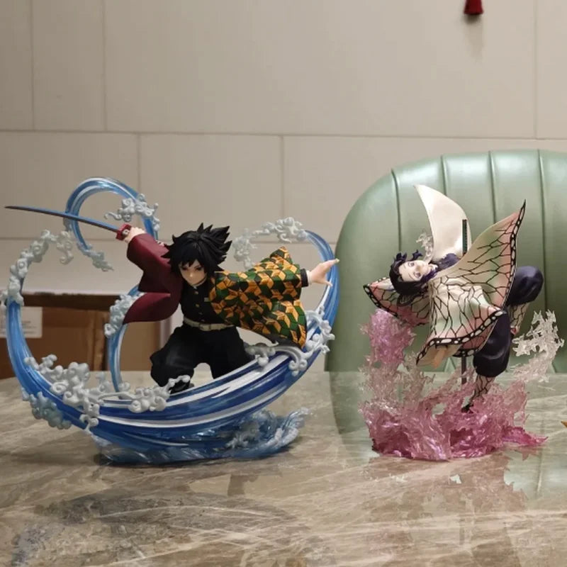 Kimetsu No Yaiba Anime Figur Tokitou Muichirou Dämonentöter Rengoku Kyoujurou Mitsuri Shinobu Nezuko 18cm Modell Geburtstagsgeschenk