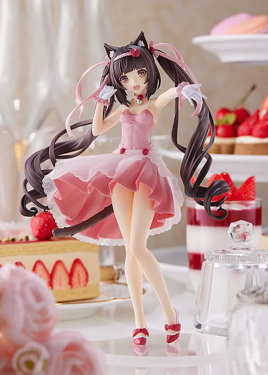 100% Original in Stock Good Smile Company Pop Up Parade Nekopara Chocola Cocktail Dress Ver. Anime Figure Collection Series