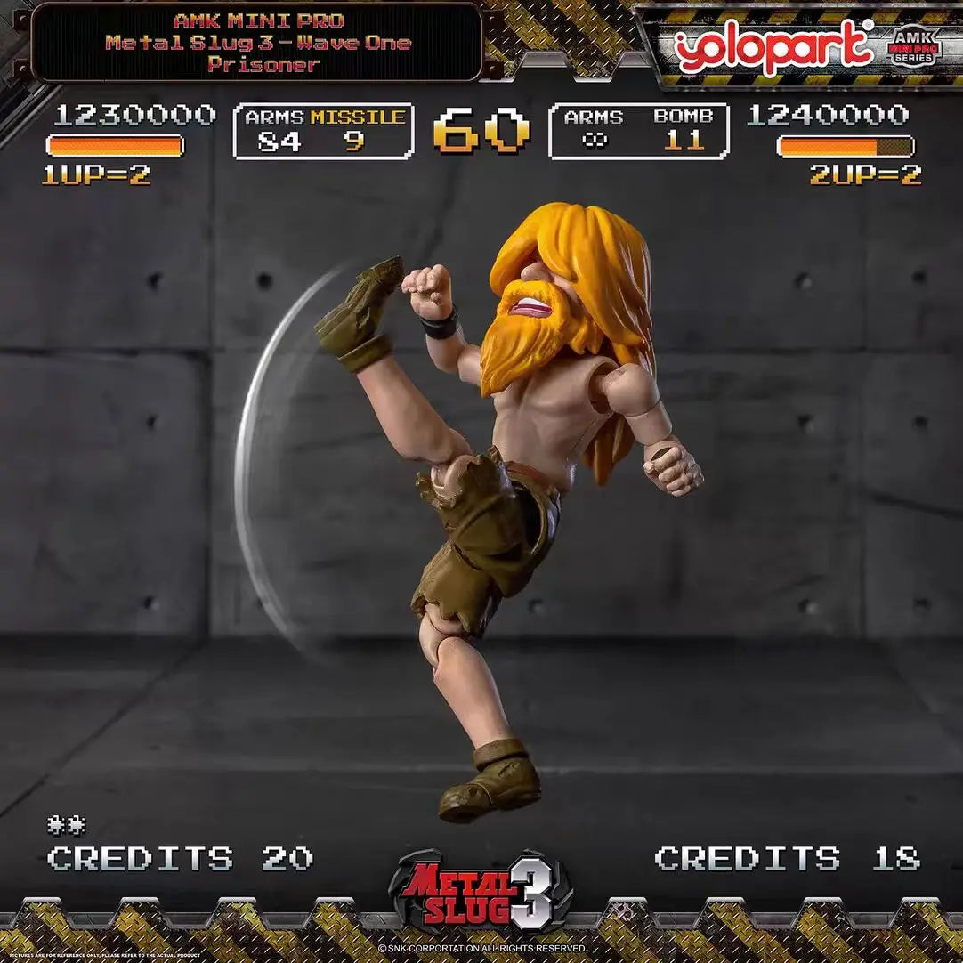 【In Stock】YOLOPARK AMK MINI PRO Q Version Metal Slug 3 Volume 1 Figure Model Toy