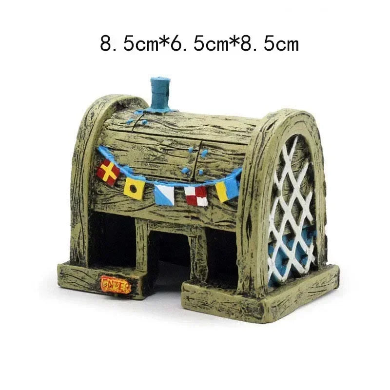 Anime Spongebobs Action Figures Cartoon Mini Dolls Fish Tank Decoration Landscaping Aquarium Accessories Boys Birthday Gifts